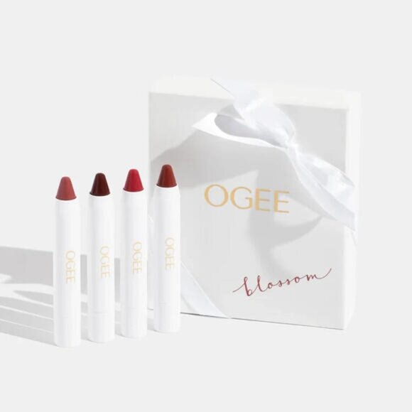 Ogee Other - New OGEE Blossom Nude Tinted Sculpted Conditioning Lip Stick Set of 4 MSRP$112